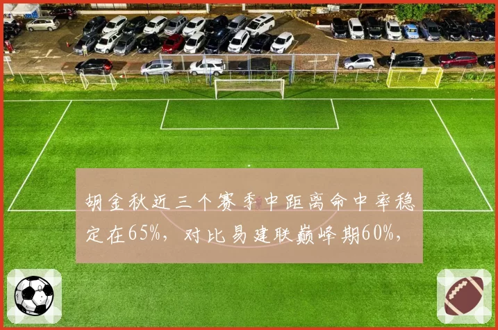 胡金秋近三个赛季中距离命中率稳定在65%，对比易建联巅峰期60%，谁更无解？